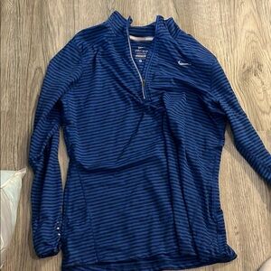 Nike Blue Striped Pullover